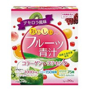 YUWA, Аодзиру с коллагеном и плацентой, со вкусом фруктов, 20 пак. - beauty-напиток для молодости, со вкусом фруктов.