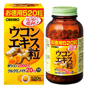 ORIHIRO, Экстракт куркумы,Turmeric, 520 табл.