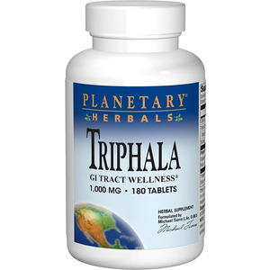 Трифала (Triphala), 1000 мг, 180 табл. - аюрведический комплекс для поддержки пищеварения и детоксикации