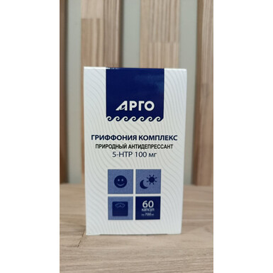 Гриффония комплекс от «АРГО» - природная поддержка эмоционального баланса с 5-НТР, 100 мг