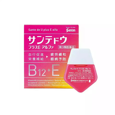 Santen, Капли для глаз с витаминами B12 и E, индекс свежести 3, 12 мл - питание и защита уставших глаз