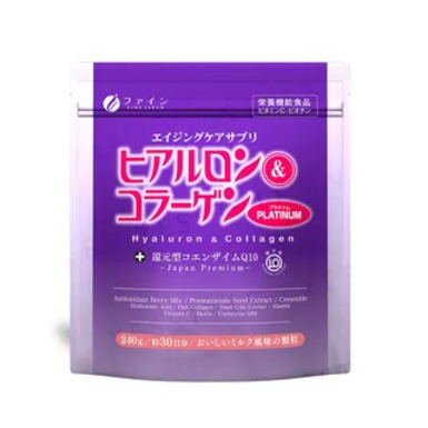 FINE, Гиалуроновая кислота, коллаген и восстановленный коэнзим Q10, 30 порций