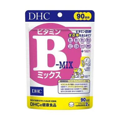 DHC, Витаминная смесь группы B, 180 таблеток (на 90 дней) — полный комплекс 8 витаминов группы B + инозитол для поддержки энергетического обмена