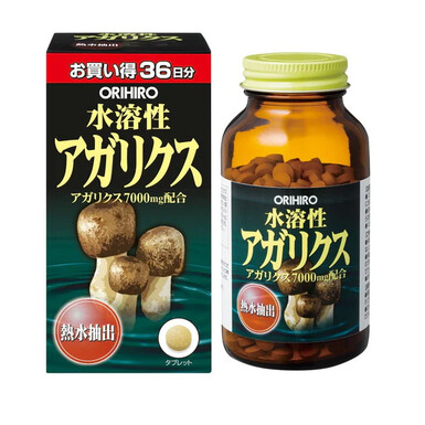 ORIHIRO, Водорастворимый агарикус (Agaricus blazei), 432 таблетки — для естественной поддержки иммунной системы