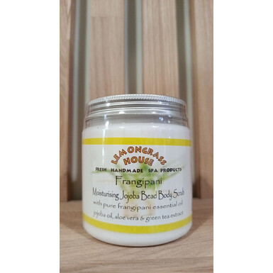 LEMONGRASS HOUSE, Увлажняющий скраб для тела FRANGIPANI - с гранулами жожоба, 300 гр