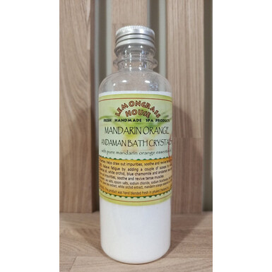 LEMONGRASS HOUSE, Кристаллы для ванны «Mandarin Andaman» с эфирным маслом мандарина, экстрактами голубой ромашки, зелёного чая и белой орхидеи, 250 мл