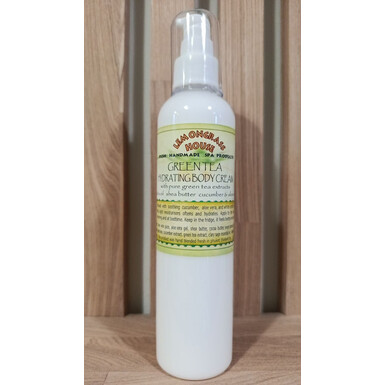 LEMONGRASS HOUSE, Увлажняющий крем для тела с зелёным чаем, с маслами ши, какао, жожоба, экстрактами алоэ вера и огурца