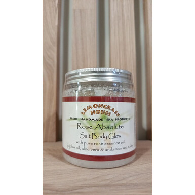 LEMONGRASS HOUSE, Скраб-соль для тела «Rose Absolute» с эфирным маслом розы, маслами жожоба и какао, солями Андаманского моря, экстрактами алоэ вера, огурца и зелёного чая, 300 г