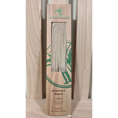 LEMONGRASS HOUSE, Натуральные палочки-благовония с эфирным маслом лотоса, 50 палочек по 20 см
