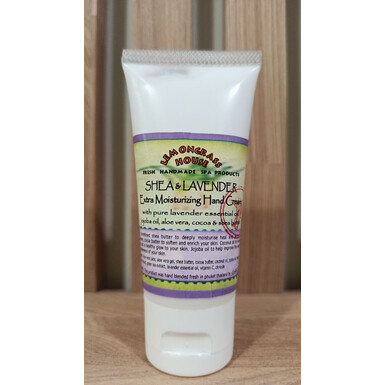 Lemongrass House Экстра-увлажняющий крем для рук «Shea & Lavender» с маслами ши, какао, кокоса, жожоба и эфирным маслом лаванды, 60 мл [