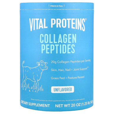 VITAL PROTEINS, Collagen Peptides, говяжий коллаген без вкуса, 567 г (28 порций)