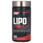 Nutrex LIPO-6 Black – мощный жиросжигатель и предтренировочный комплекс, 120 жидких капсул (40 порций)
